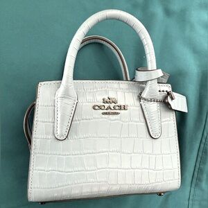 *New Coach Mini Croc Andrea CarryAll